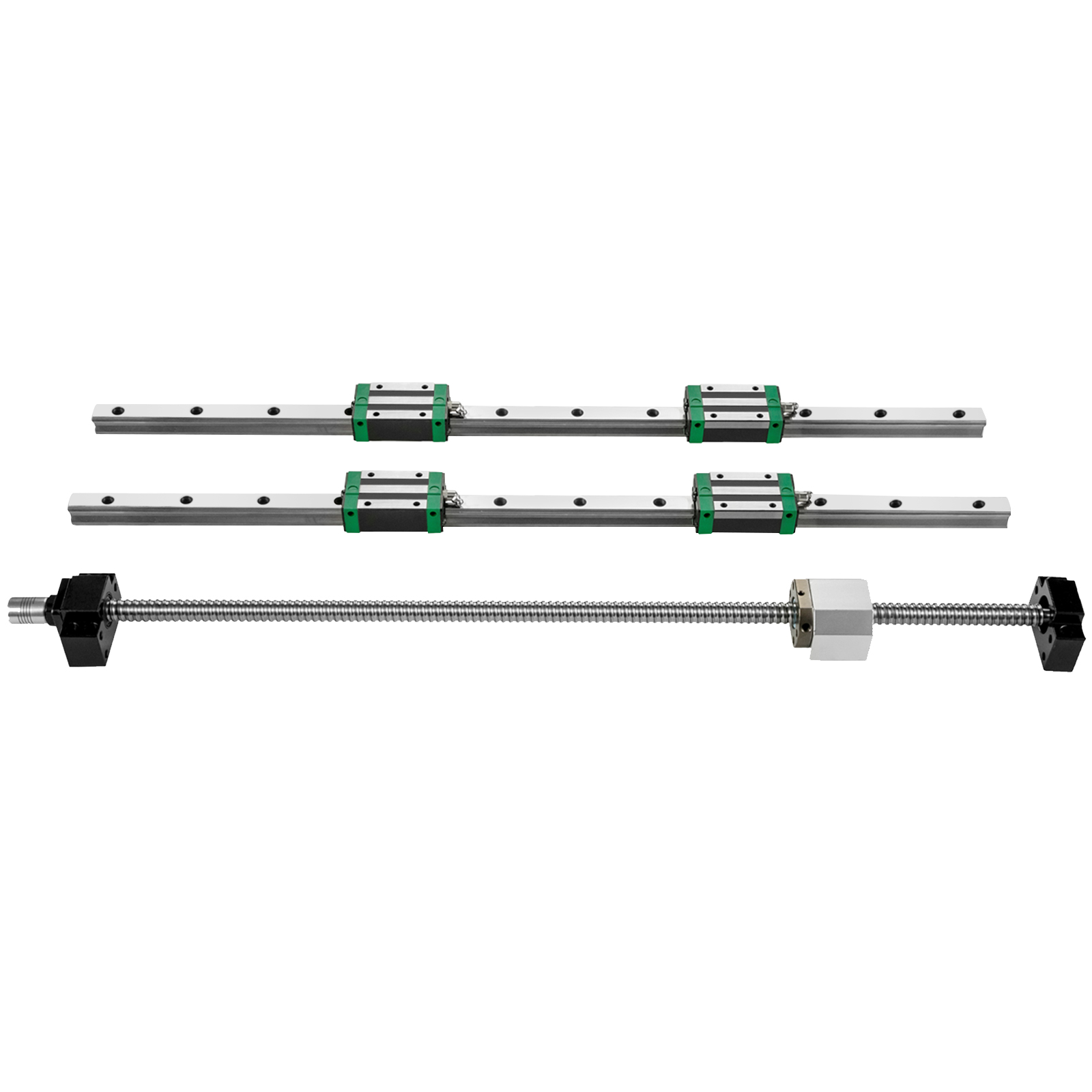 Hgr20 Linear Guide Rail Ballscrew Set - 2 Adet HGR20-1500mm Doğrusal Kızak Rayı,