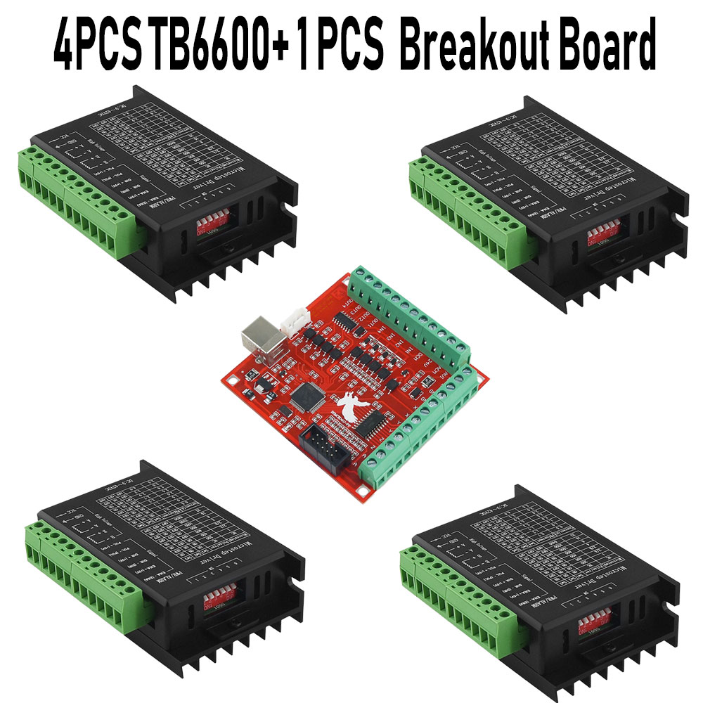 4 adet step Motor sürücü Nema  - Mach3 Usb Cnc Controller 4 Axis 100Khz incelemesi ve fiyatı